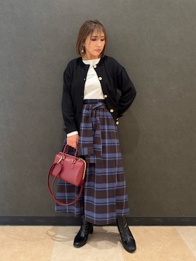 「SHOO・LA・RUE（シューラルー）のアイテム」を使った、Megさん（レディース・153cm）の秋コーディネート