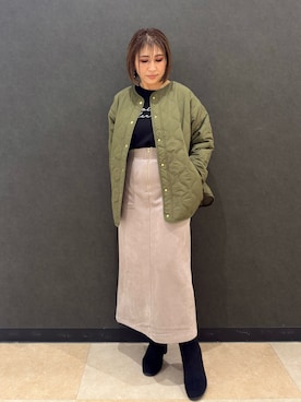 「アイテム（スカート）」を使った、Megさん（レディース・153cm・40代）の秋コーディネート