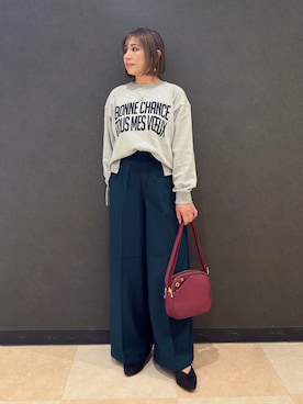 「アイテム（シューズ）」を使った、Megさん（レディース・153cm・40代）の秋コーディネート