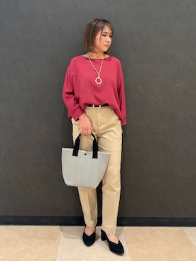 「アイテム（パンプス）」を使った、Megさん（レディース・153cm・40代）の秋コーディネート