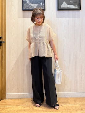「接触冷感」｜Megさん（レディース・153cm）の夏コーディネート