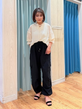 「SHOO・LA・RUE（シューラルー）のアイテム」を使った、Megさん（レディース・153cm）の夏コーディネート