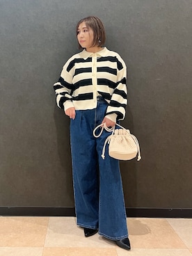 「DRESKIP（ドレスキップ）のアイテム（パンツ）」を使った、Megさん（骨格ストレート・レディース・153cm）の冬コーディネート