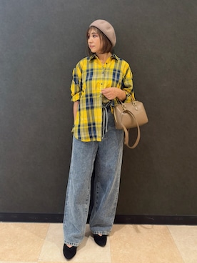 「アイテム（パンプス）」を使った、Megさん（レディース・153cm）の秋コーディネート