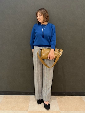 「アイテム（パンプス）」を使った、Megさん（レディース・153cm・40代）の秋コーディネート