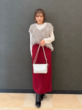 「アイテム（バッグ）」を使った、Megさん（レディース・153cm・40代）の秋コーディネート