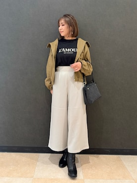 「アイテム（ブーツ）」を使った、Megさん（レディース・153cm・40代）の秋コーディネート