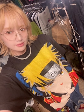 「Johnsonmarketのアイテム（Tシャツ/カットソー、ホワイト系）」を使った、Kotoさん（レディース・160cm）の夏コーディネート
