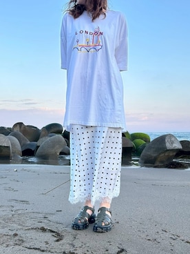 「duei（デュイ）のアイテム」を使った、Kotoさん（レディース・160cm）の春コーディネート