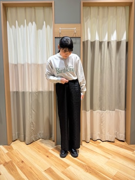 「Samansa Mos2 blue」｜「アイテム（ブーツ）」を使った、kahoさん（レディース・156cm）の冬コーディネート