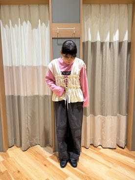 「ゆったりシルエット」｜kahoさん（レディース・156cm）の春コーディネート
