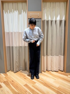 「Samansa Mos2 blue」｜「アイテム（ブーツ）」を使った、kahoさん（レディース・156cm）の冬コーディネート