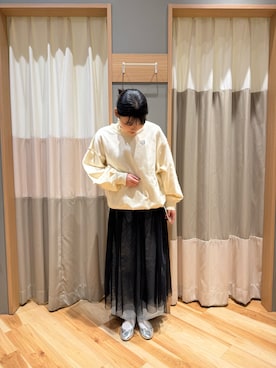 「タートルネックカットソー」｜kahoさん（レディース・156cm）の冬コーディネート