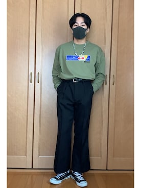 「韓国コーデ」｜seiyaさん（メンズ・162cm）の春コーディネート
