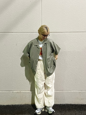 「NIKE（ナイキ）のNIKE W V2K RUN / ナイキ ウィメンズ V2K ラン 【SP】（スニーカー）」を使った、mocaさん（レディース・158cm）の夏コーディネート