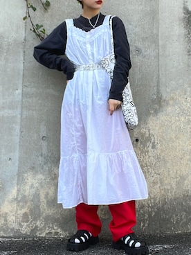 「Panamaboy（パナマボーイ）のアイテム」を使った、mocaさん（レディース・158cm）の春コーディネート