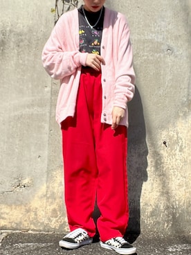 「Panamaboy（パナマボーイ）のアイテム」を使った、mocaさん（レディース・158cm）の春コーディネート