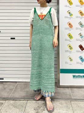 「17kg（イチナナキログラム）のアイテム」を使った、mocaさん（レディース・158cm）の夏コーディネート