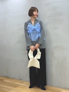 「イエベ」｜「アイテム（シューズ）」を使った、momijiさん（レディース・170cm）の春コーディネート
