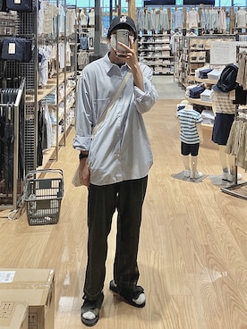 「Steven Alan（スティーブンアラン）のアイテム（サンダル）」を使った、Shunさん（メンズ・175cm）の夏コーディネート
