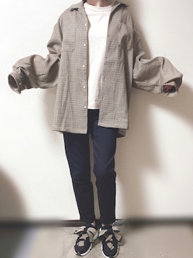 「ADRER（アドラー）のアイテム（ジャケット/アウター）」を使った、さんぞー・おじぞーさん（レディース・162cm）の秋コーディネート