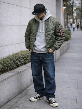 AIファッションコーデさん（メンズ・165cm）の春コーディネート