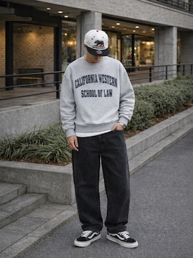 「チャンピオン」｜AIファッションコーデさん（メンズ・165cm）の春コーディネート