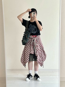「mily bilet（ミウィビレット）のアイテム」を使った、おさるさん（骨格ウェーブ・レディース・153cm）の夏コーディネート