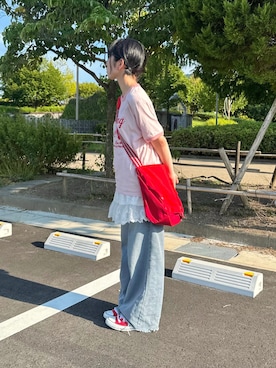 「FREAK'S STORE（フリークスストア）のアイテム」を使った、おさるさん（レディース・153cm）の夏コーディネート