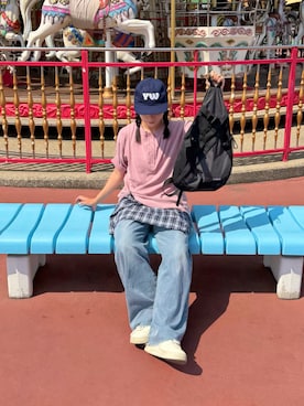 「しまむら（シマムラ）のアイテム」を使った、おさるさん（レディース・153cm）の秋コーディネート