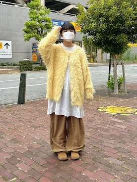 「しまむら（シマムラ）のアイテム」を使った、おさるさん（レディース・153cm）の秋コーディネート
