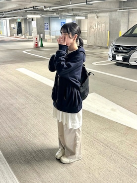 「アイテム（ボディバッグ/ウエストポーチ）」を使った、おさるさん（レディース・153cm）の秋コーディネート