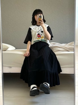 「つけ襟」｜おさるさん（レディース・153cm）の夏コーディネート