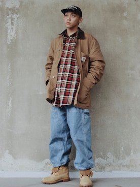 「アイテム（ブーツ）」を使った、e_ny_uさん（メンズ・170cm・30代）の秋コーディネート