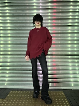 「G.O.C（ジーオーシー）のアイテム（トップス）」を使った、kaitoさん（メンズ・170cm）の冬コーディネート