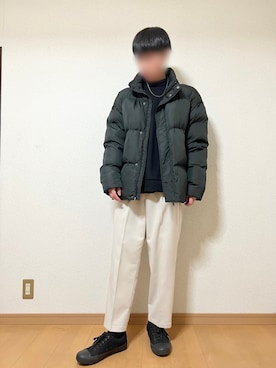 「LILL（リル）のアイテム（ダウンジャケット/コート）」を使った、sica/相互フォローさん（メンズ・175cm）の冬コーディネート