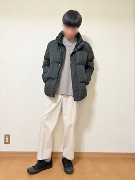 「LILL（リル）のアイテム（ダウンジャケット/コート）」を使った、sica/相互フォローさん（メンズ・175cm）の冬コーディネート