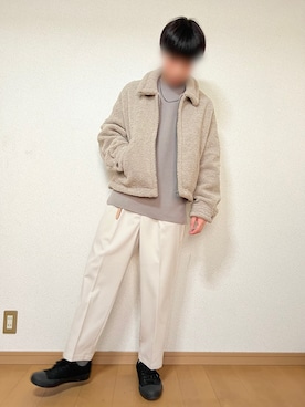 「WYM LIDNM（ウィム バイ リドム）のMILANO RIB HEAVY WEIGHT PO KNIT（ニット/セーター）」を使った、sica/相互フォローさん（メンズ・175cm）の冬コーディネート