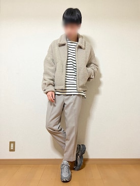 「ボア」｜「アイテム（セットアップ）」を使った、sica/相互フォローさん（メンズ・175cm）の冬コーディネート