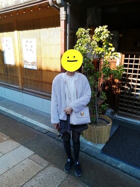 「NOLLEY’S（ノーリーズ）のアイテム（ノーカラーコート）」を使った、みにまりすとさん（レディース・161cm）の秋コーディネート