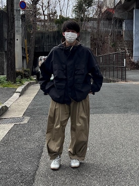 「ほめられ本命コーデ」｜「アイテム（マウンテンパーカー）」を使った、TETSUYAさん（メンズ・173cm）の冬コーディネート