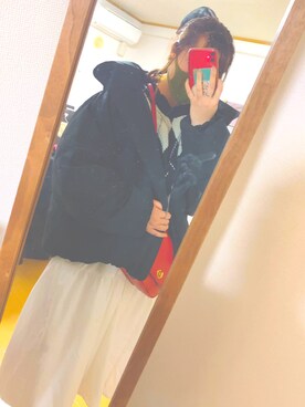 「& chouette（アンドシュエット）のアイテム（ショルダーバッグ）」を使った、おむすび🍙さん（レディース・151cm）の冬コーディネート