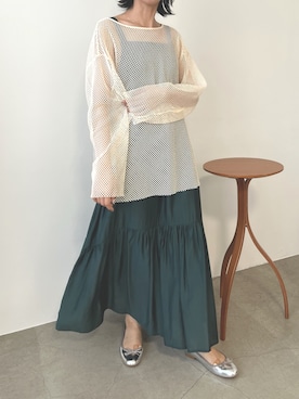 「frames RAY CASSIN（フレームスレイカズン）のアイテム（ワンピース/ドレス）」を使った、hazuさん（レディース・164cm）の秋コーディネート