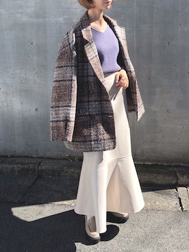 「frames RAY CASSIN（フレームスレイカズン）のアイテム（ジャケット/アウター）」を使った、hazuさん（レディース・164cm）の秋コーディネート