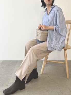 「frames RAY CASSIN（フレームスレイカズン）のアイテム」を使った、hazuさん（レディース・164cm）の秋コーディネート