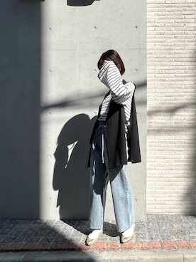 「frames RAY CASSIN（フレームスレイカズン）のアイテム」を使った、hazuさん（レディース・164cm）の冬コーディネート