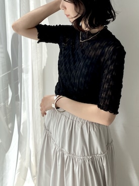 「frames RAY CASSIN（フレームスレイカズン）のアイテム」を使った、hazuさん（レディース・164cm）の春コーディネート