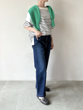 「frames RAY CASSIN（フレームスレイカズン）のアイテム」を使った、hazuさん（レディース・164cm）の夏コーディネート
