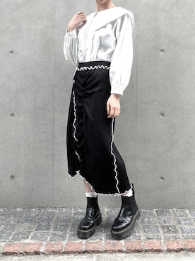 「frames RAY CASSIN（フレームスレイカズン）のアイテム」を使った、hazuさん（レディース・164cm）の春コーディネート