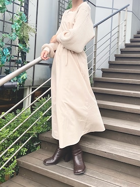 「RAY CASSIN（レイカズン）のアイテム（ワンピース/ドレス）」を使った、hazuさん（レディース・164cm）の秋コーディネート